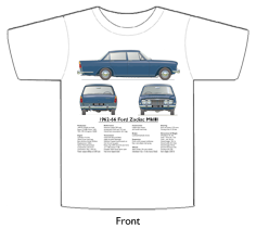 Ford Zodiac MkIII 1962-66 T-shirt Front
